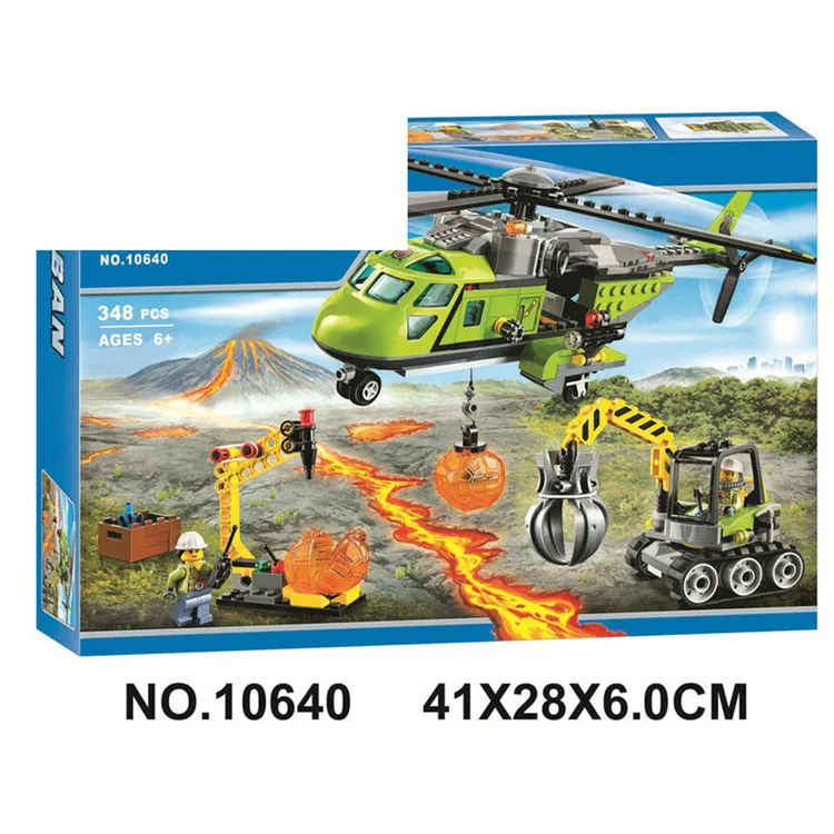 

Bela Bole 10640 Volcano Police Series Children'S Educational Interactive Assembled Inserted Building Blocks Toy