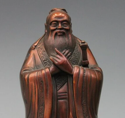  502 + Китайская известная история Бронзовый мыслитель и просветитель Confucius Kong Zi