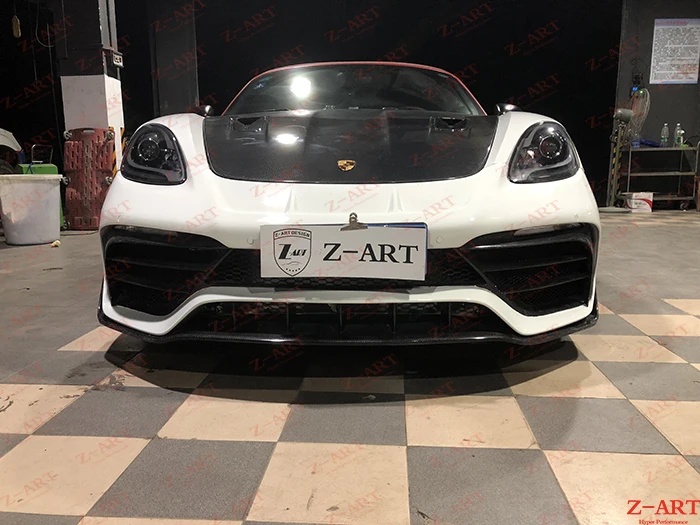 Z-ART для Porsche 718 GT2 RS передняя крышка из углеродного волокна для Porsche 718 Boxster Cayman передняя крышка багажника из углеродного волокна для 718