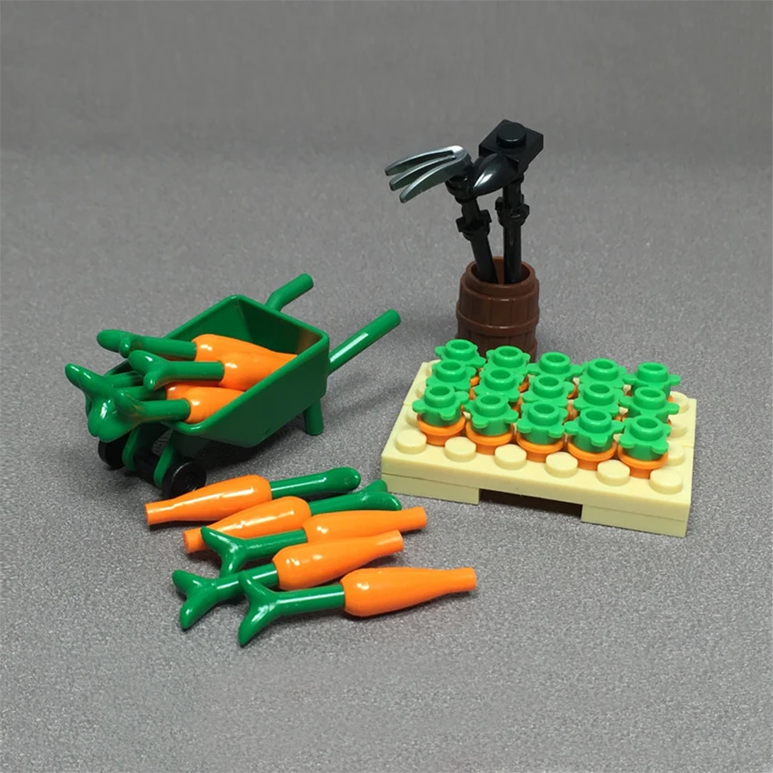 Single Legoings Farm Building Block Scarecrow Halloween Scene MOC Accessories Brick Children DIY Kit Toy Gift (4)