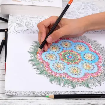 

34*19*3.3cm Professional Oil Color Pencils Set 120pcs Sketching Supplies Painting Color Wood For Students Pencils Drawing A G9M9