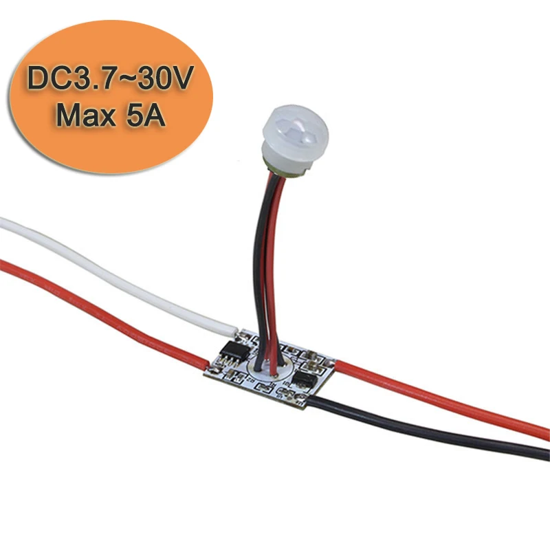 Free Shipping Body Infrared PIR Motion Sensor Switch Human Detector for LED Light Strip Tape DC 12V/24V | Обустройство дома