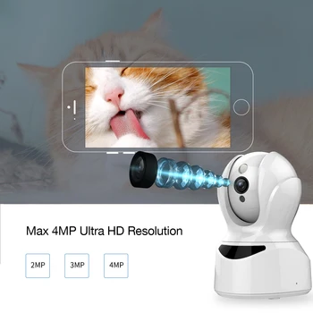 

Milestone 1080P IP camera Baby Monitor Automatic tracking Security Indoor camera Surveillance CCTV Wireless WiFi Camera