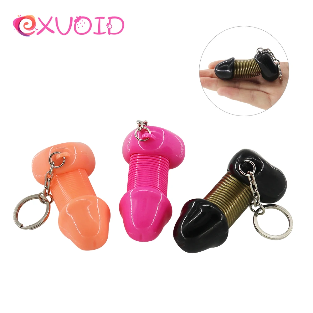 EXVOID Cock Key Rings Sex Toys for Couples Flirting Man Sexy Penis Keyring Dildo Keychain Chain Lovers Products | Красота и здоровье