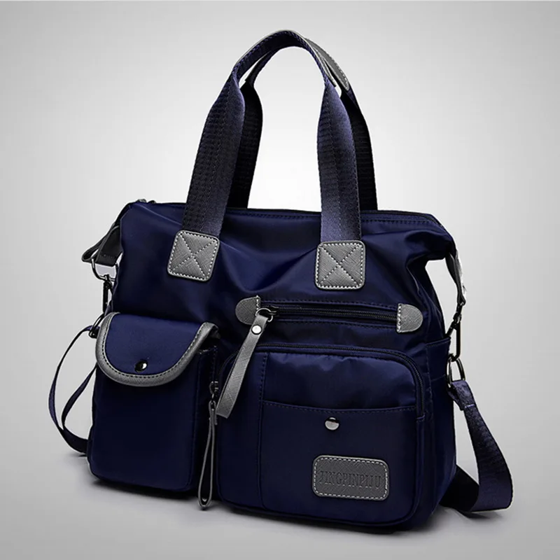 Adisputent Women's Multi-pockets Shoulder Bag New Fashion Portable Outdoor Travel Zipper Multi-functions Large Capacity Handbags