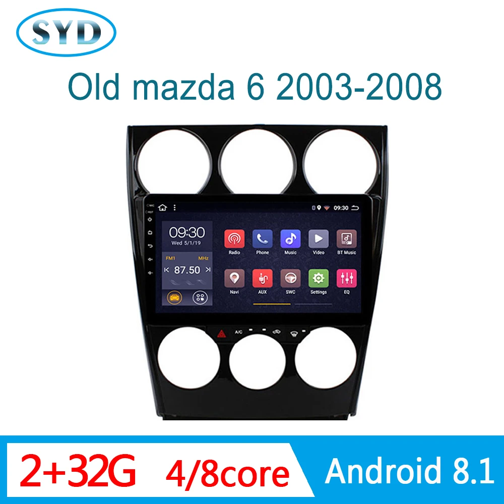 Авто радио для старой mazda 6 2003-2008 8 ядер DVD головное устройство Мультимедиа Стерео