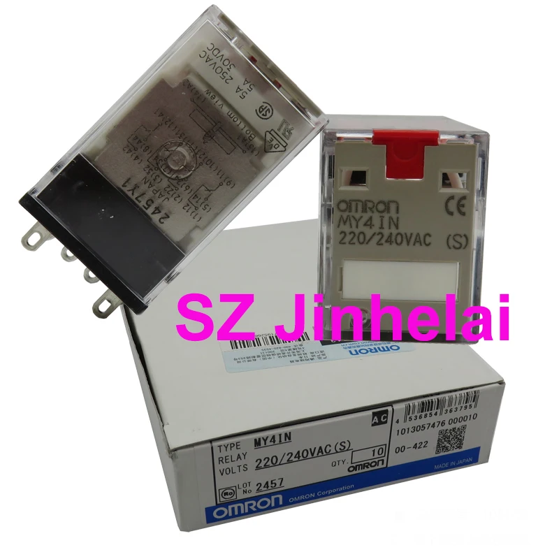 5 Pezzi Omron My2In My4In Dc24(S) Ac240(S) Relè Di Potenza Originale Autentico