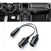 Répartiteur universel pour allume-cigare de voiture à double Port, prise femelle, adaptateur d'alimentation pour accessoires électroniques Automobiles 5