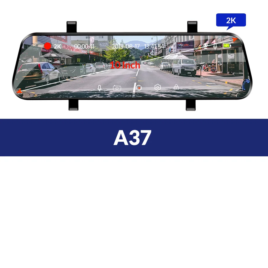 A37 E-ACE Автомобильный видеорегистратор ADAS 4G stream media зеркало заднего вида Full HD 1920x1080 видеорегистратор с двумя объективами Android gps автомобильная камера - Название цвета: A37