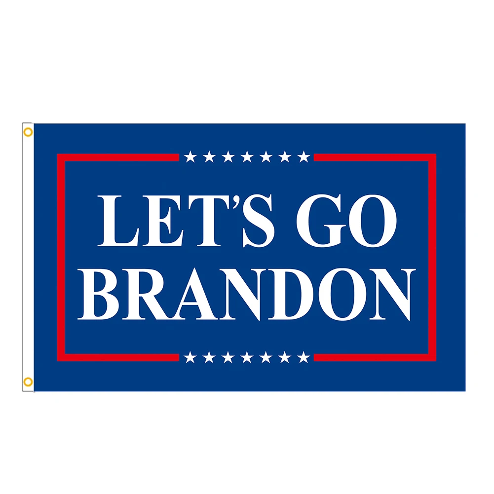 Lets Go Brandon Bandera Con Eslogan 90x150cm Poli ster FJB Cartel 