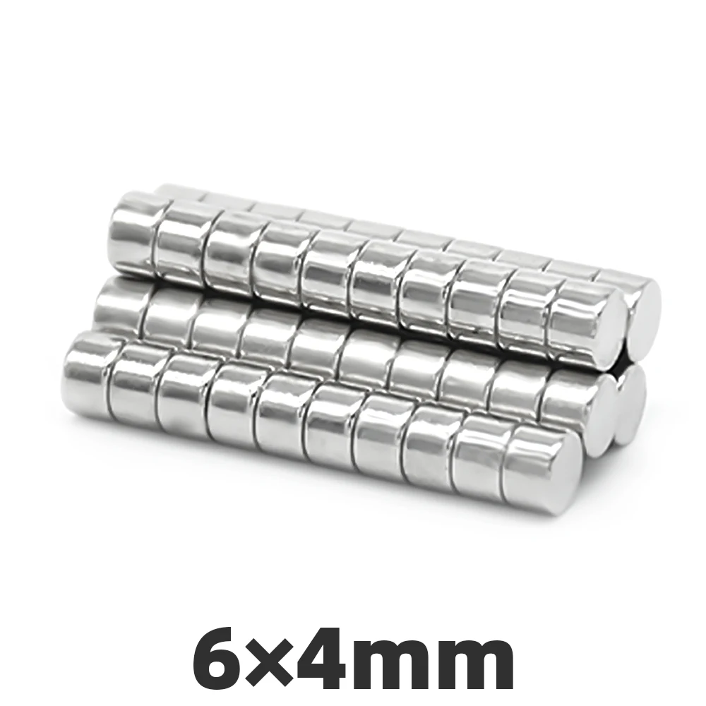 100/200 штук 6x4 мм, неодимовый магнит 6*4 мм очень сильный Неодимовый Диск малые Магниты 6x4 мм