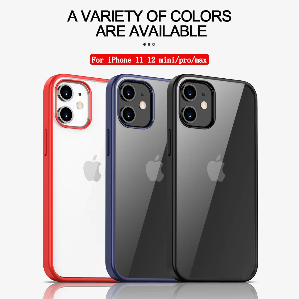 Роскошный чехол для телефона iHaitun iPhone 11 12 Pro Max тонкие Чехлы ультратонкая прозрачная задняя крышка Mini|Сумки