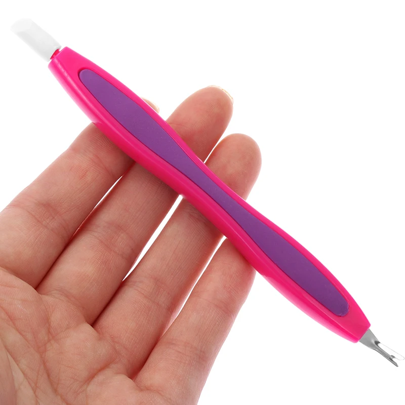 1Pc 2In1 Punte Per Unghie Buffer File Cuticola Trimmer Di Alta Qualità Cuticola Pusher Remover Nail Toe Manicure Tool Per Nail Art 2021