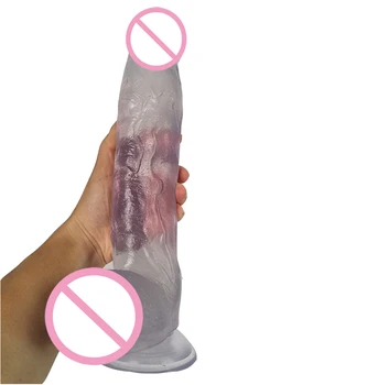 Transparent 31*6CM Realistic Huge Dildo for Women Giant Dildos With Suction Cup Artificial Big Penis Dick G Point Ana Sex Toys 5