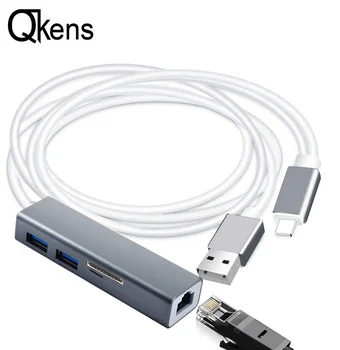 

IOS 13 Ethernet Adapter for IPhone 11 Pro X XS MAX XR 6 7 8 Plus IPAD To RJ45 Network Cable USB OTG Mouse U Disk SD Card Reader