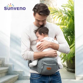 

Sunveno Baby Infant Hip Seat Carrier, Toddler Waist Seat Stool Carrier Convinient Baby Front Carrier
