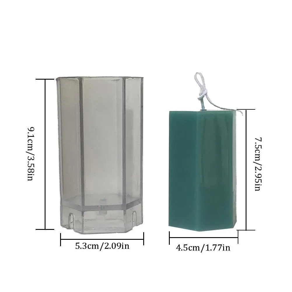 

DIY Candle Mould Plastic Hexagon Candle Mould Handmade Model DIY Aromatherapy Durable Making Model Handcraft Crafts Decorating