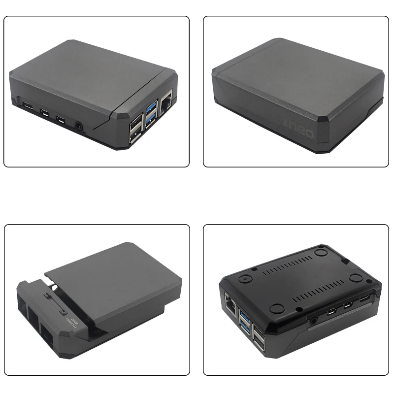 Для Argon NEO для Raspberry Pi 4 Чехол Алюминиевый металлический корпус раздвижной netic