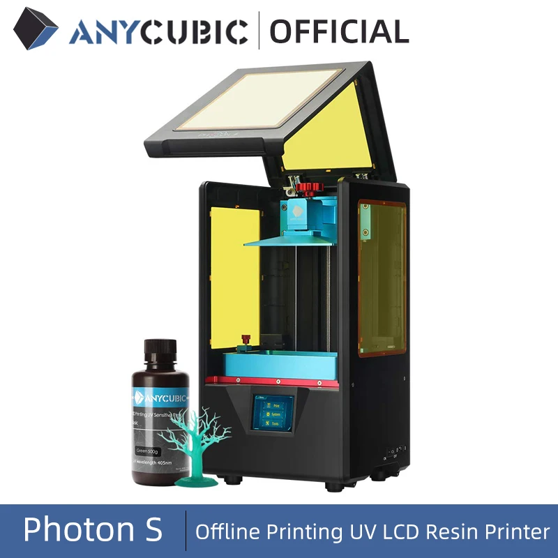 3D принтер ANYCUBIC Photon S УФ с ЖК дисплеем и двойной линейной направляющей по