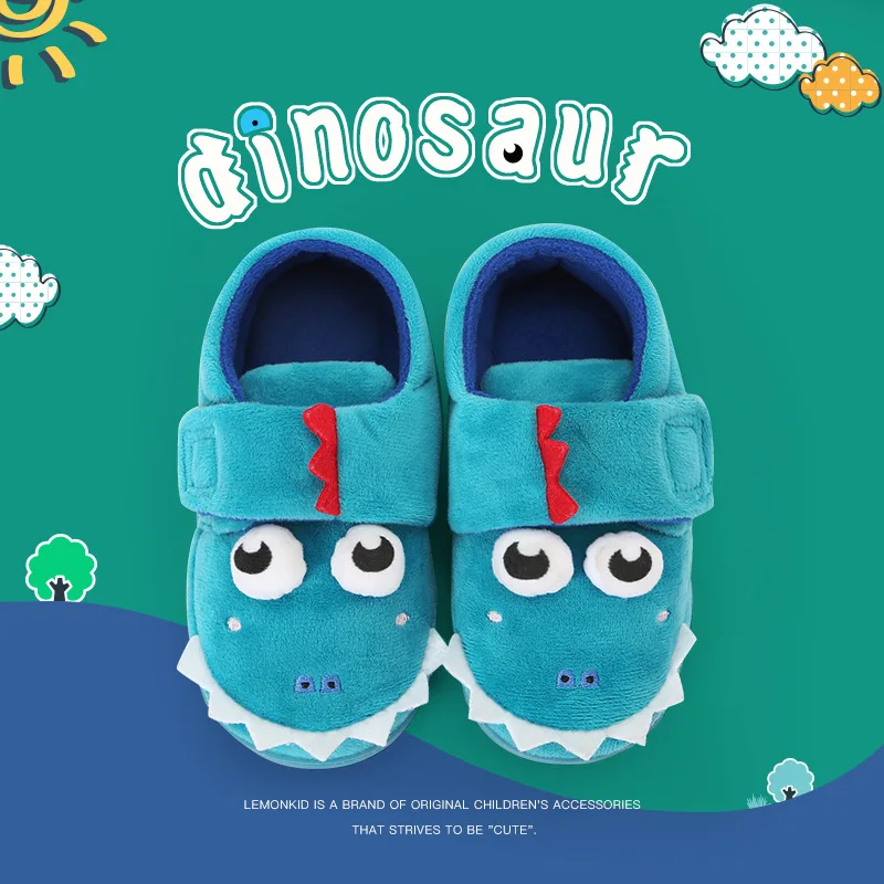 Kids Slippers Lovely Cartoon Kids Slippers Toddler Boys Girls Fluffy Warm Winter Shoes Cute Animal Tiger Home Slipper best children's shoes Children's Shoes