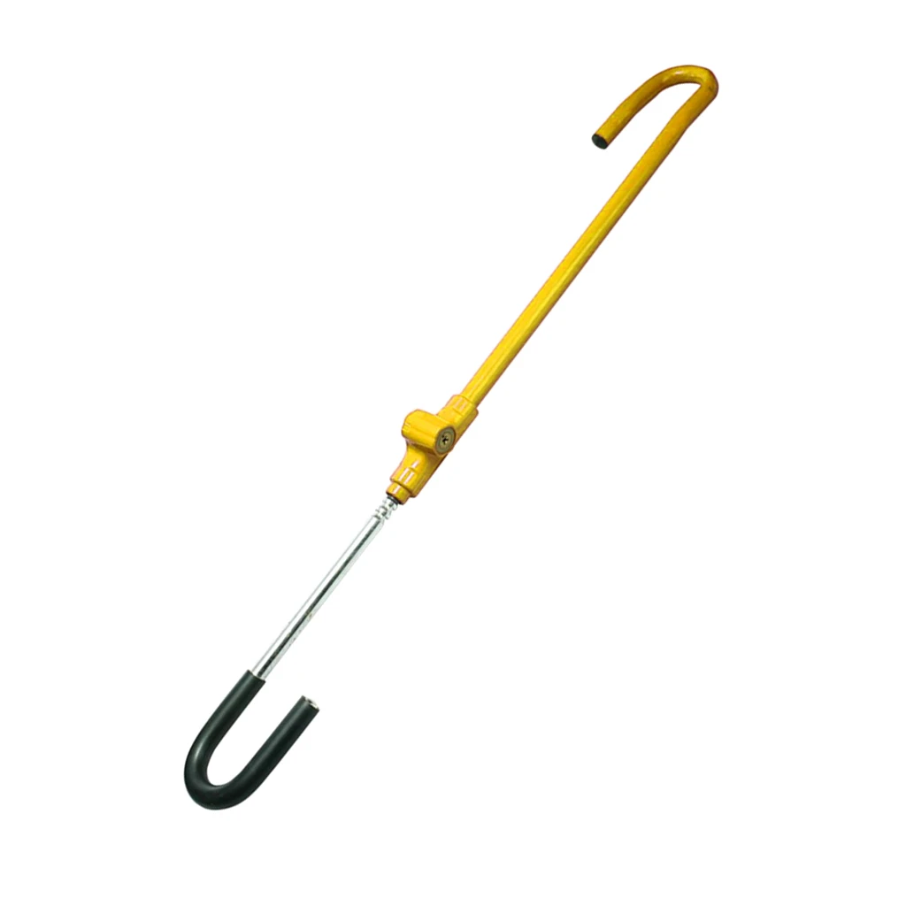 

Car Pedal to Steering Wheel Lock Hook Anti-theft Alarm Device Tool with Keys