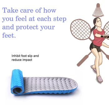 

Man Women Comfort Soft Shock Absorption Camping Universal Shoe Pads Deodorant Arch Support Breathable Insoles Outdoor Sports