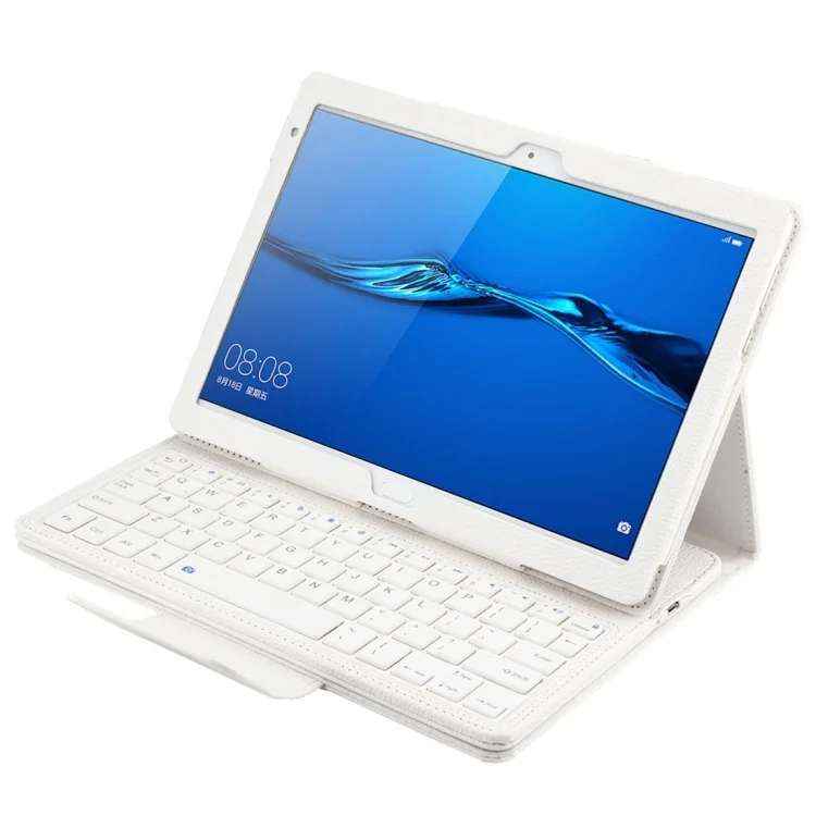 

SA104 Huawei M3 Tablet 10.1 Inch ABS Embossed Leather Protective Case + Bluetooth Keyboard
