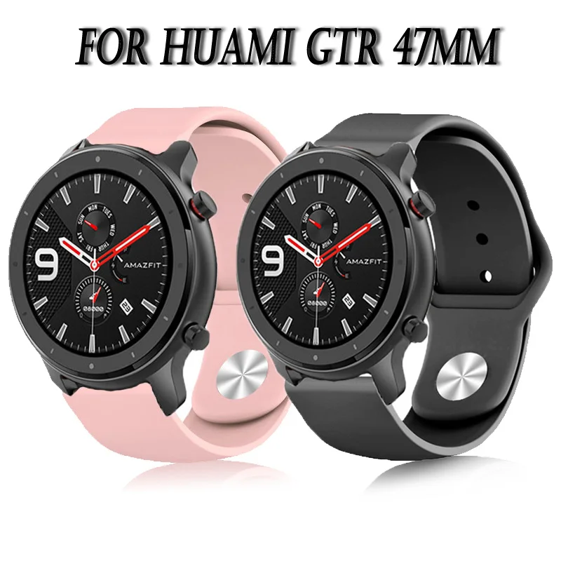 Ремешок для часов силиконовый Huami Amazfit GTR 47 мм 22 | Наручные часы