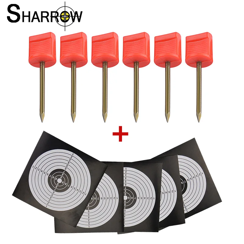 4 discos clavos pin dianas de papel targetneels arco Sport clavos arco arco 