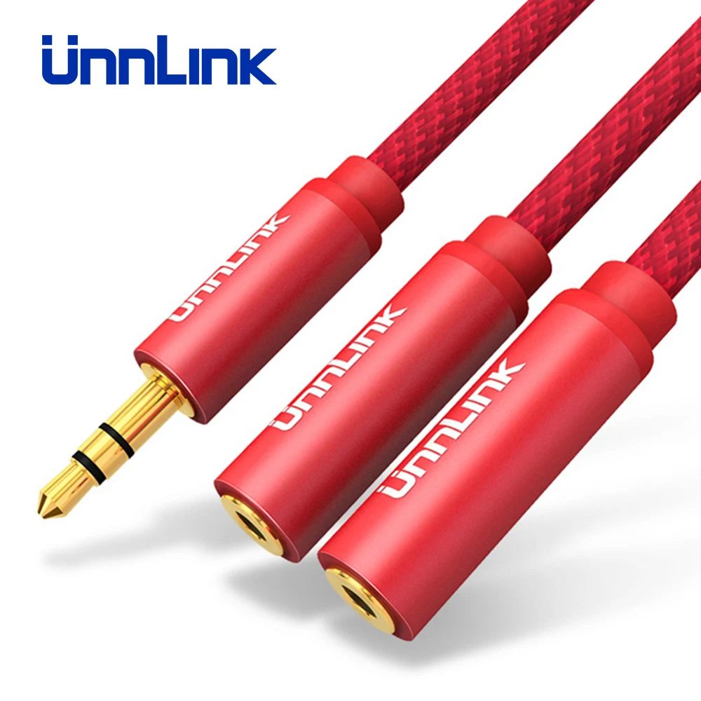 Разветвитель аудио Unnlink 3 полюсный со штекером 5 мм 1X2|Кабели VGA| |