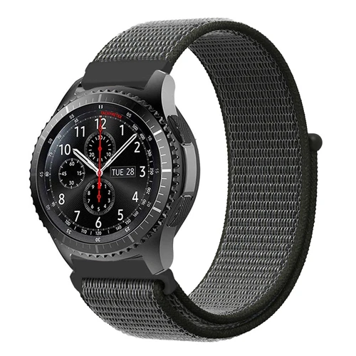 Gear s3 22 мм ремешок для samsung galaxy watch 46 мм 42 мм ремешок для часов gear s2 20 мм спортивный нейлоновый amazfit gtr huawei аксессуары для часов - Цвет ремешка: Olive green