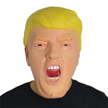 

Mascarello Donald Trump Mask Costume Cosplay Realistic Latex Mask Billionaire USA President Dress 2020 Halloween Spoof Headgear