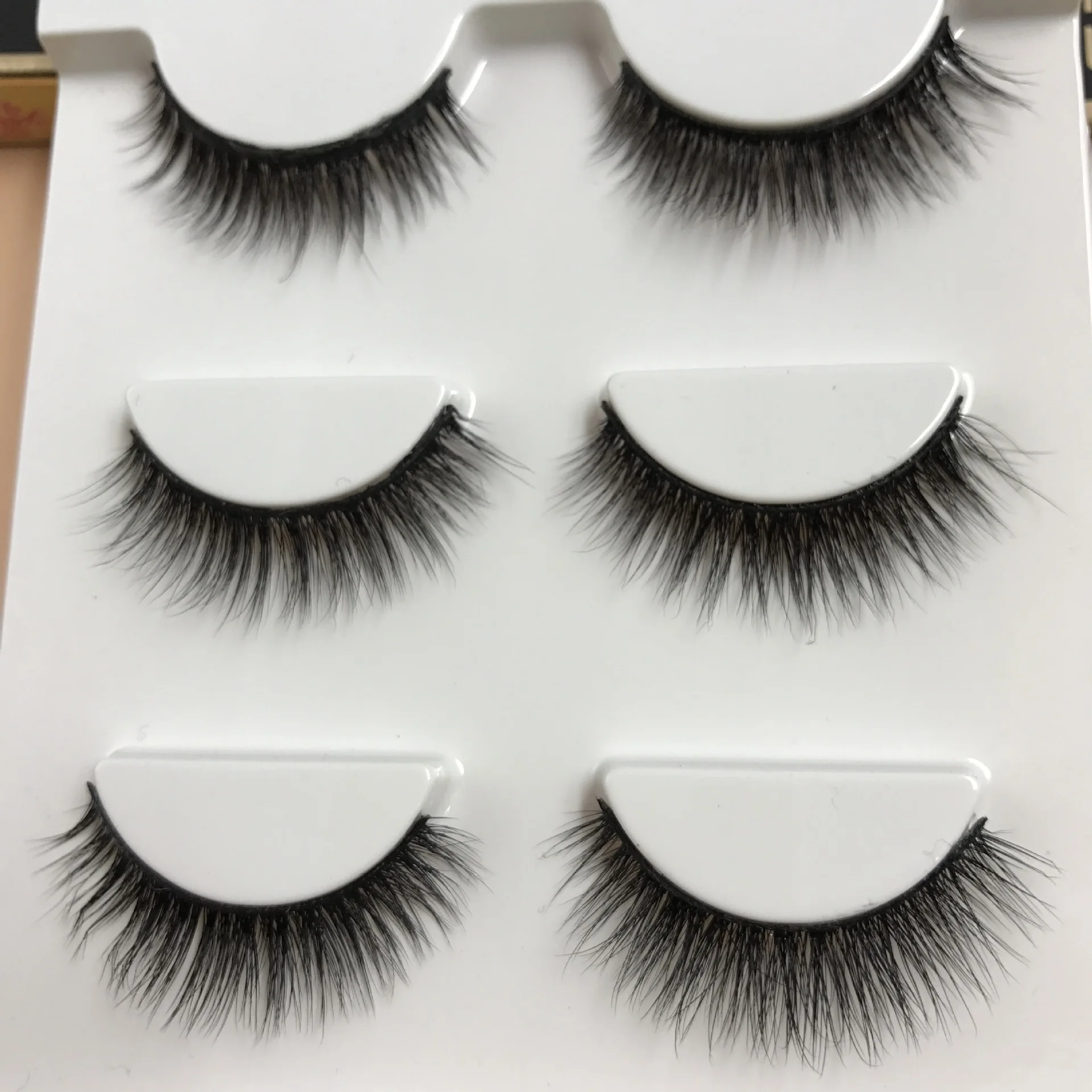 

3 Pairs Natural False Eyelashes Fake Eyelash Long Makeup 3d Faux Mink Lashes Handmade Crisscross Eyelashes Eyelash Beauty