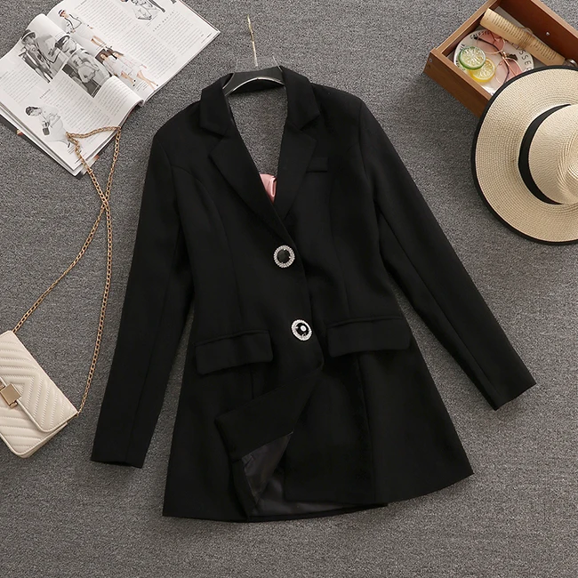 Women Jacket Bow Pink Hollow Out Backless Design Long Sleeve Notched Blazers Coat Slim High Street Style Autumn Fashion