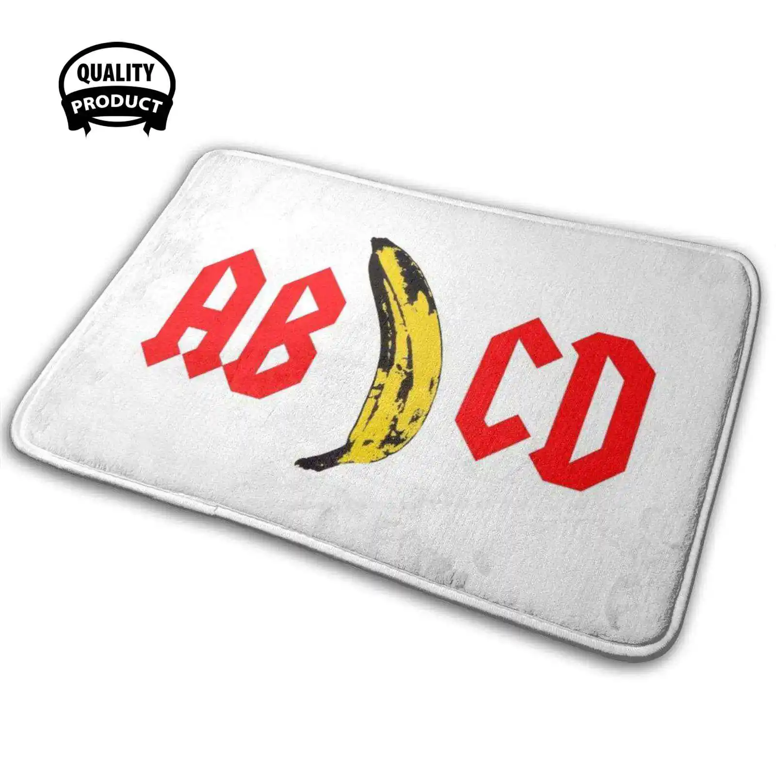 Prime Quattro Lettere Dell'Alfabeto Soft House Family Tappetino Antiscivolo Tappeto Cool Music Metal Banana Vt Band Ac Velvet Underground