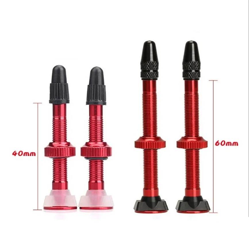 MTB Mountain Bike Road Bicycle Aluminum Alloy Carbon Rim Tubeless Valve French Presta Valve F/V 40MM 60MM Sclaverand Valve