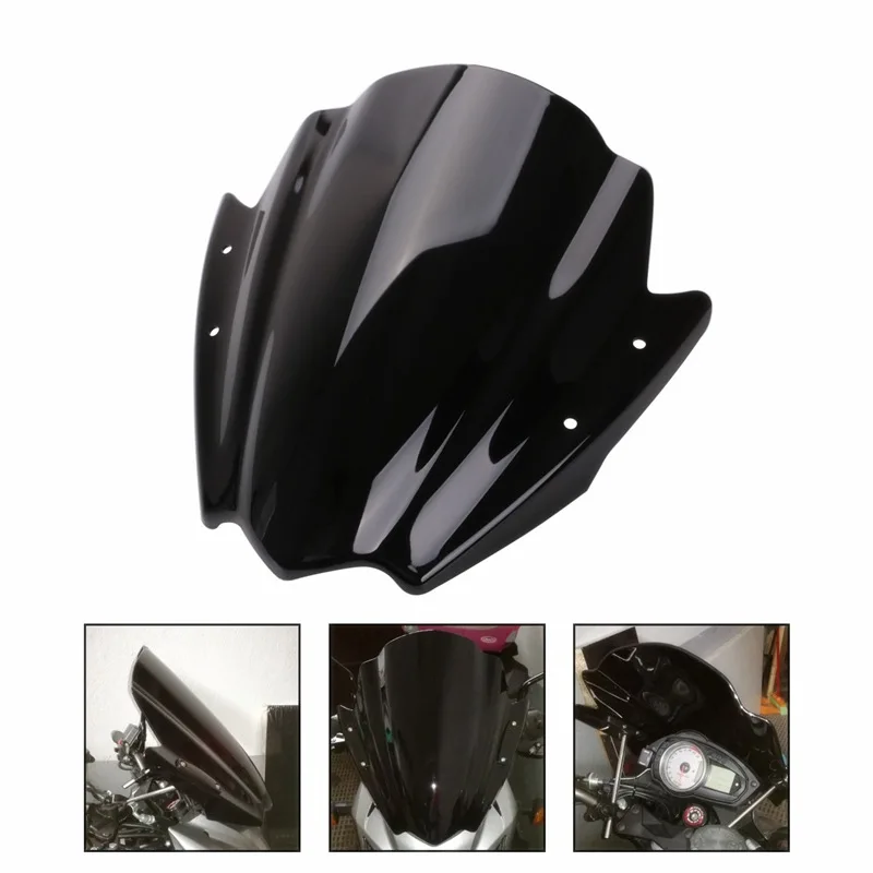 Motorcycle Plastic Windscreen Windshield Baffle Wind Deflectors for Kawasaki Ninja 400 2018-2019 BJ600GS with Bracket | Автомобили и