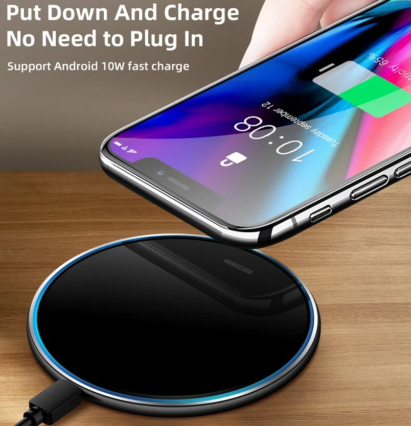 Беспроводное зарядное устройство FDGAO Mirror 15 Вт для iPhone 11 Pro Max XS XR X 8 QC 3 0 Qi Samsung S20