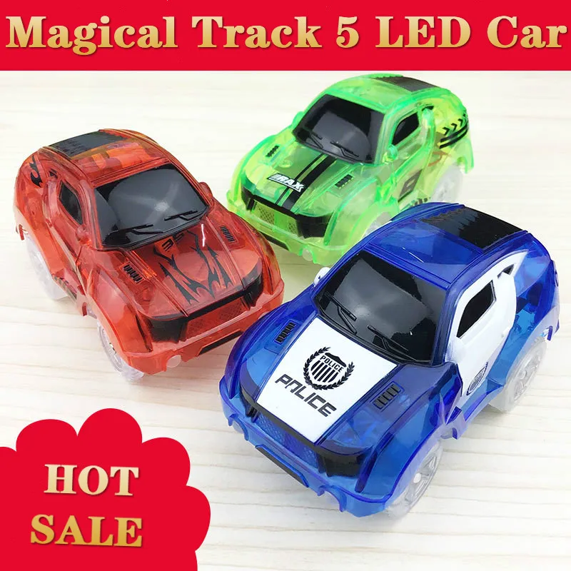 Лидер продаж электронная игрушка автомобиль игрушки, светодиодные лампы автомобилей для светящийся гоночный трек мигать малыш ж/д световой машина трек игрушки-машинки