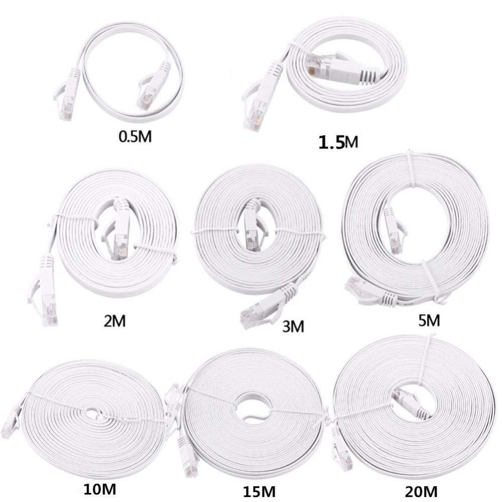 Cat6 RJ45 réseau LAN câble haute vitesse câble Ethernet câble dordinateur pour routeur dordinateur 1m/1.5m/2m/3m /5m/10M/15m/20m/25m/30m