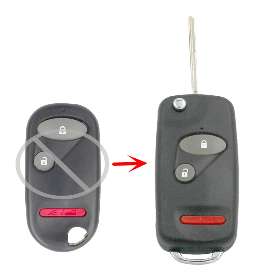 2 кнопки 3 кнопки 4 кнопки Складной флип Брелок чехол обновления для Honda Accord Civic HRV CRV S2000 удаленный ключ
