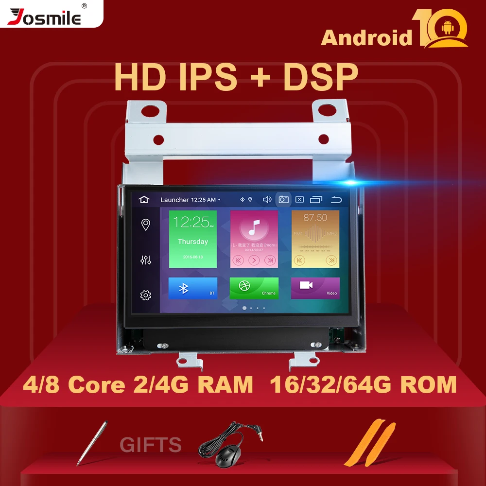 DSP 4GB 2 din Android 10 Car Radio DVD Player For Land Rover Freelander 2 2007 2008 2009 2010 2011 2012 Multimedia GPS Head Unit