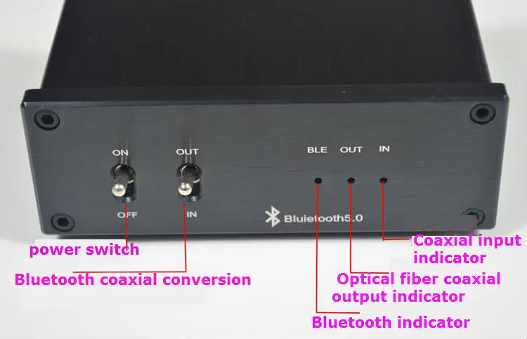 Новое поступление HIFI Bluetooth 5,0 приемник усилитель мощности hifi Bluetooth приемник волоконный коаксиальный декодер DAC