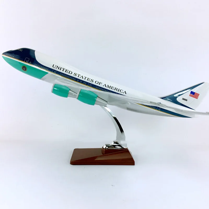 47 см 1:150 масштаб самолет Boeing B747-200 модель Air Force One с базовым сплавом самолет коллекционный дисплей коллекции игрушек