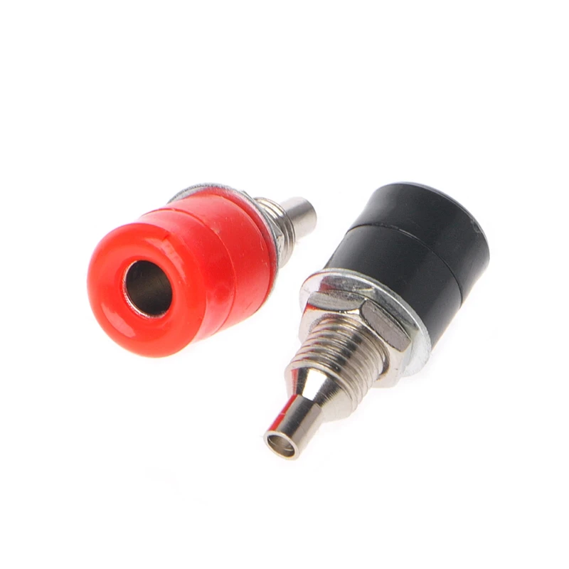 

10 Pcs 4mm Female Banana Plug Socket Connector Binding Post Amplifier Terminal