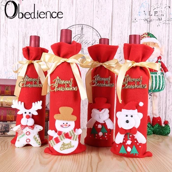 

Christmas Lavender Wine Set, Wine Bottle Bag, Christmas Dinner Table, Old Man Red Wine Set, Champagne Set, Christmas Gift Set