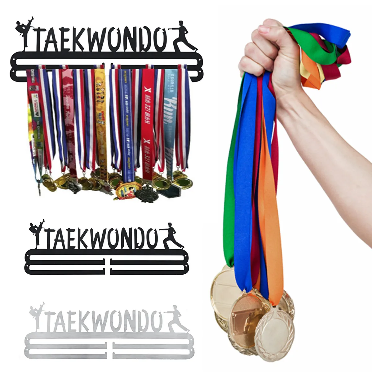 6 стилей, стойка для медалей, вешалка для спортивных медалей, демонстрационная стойка из нержавеющей стали, держатель для медалей для бега, плавания, гимнастики, Спортивная стойка для медалей