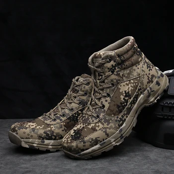 

Four Seasons Army Boots Men's Special Combat War Boots Outdoor Tactical Boots High-help Camouflage for Training Shoes Boots