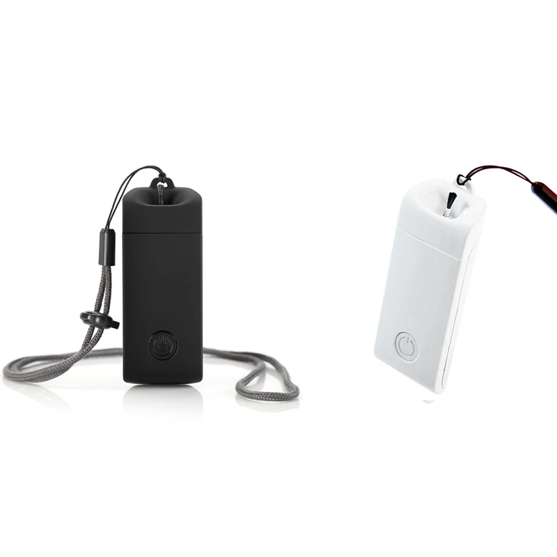 

2 Set Mini Air Purifier, Portable Wearable Personal Air Purifiers Remove Allergies Odors Dust,White & Black