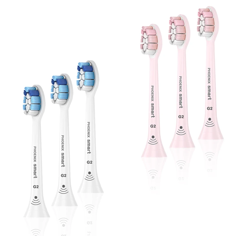 

3Pcs G2 Oral Care Electric Replacement Brush Heads With RFID Chip Compatible With Philips Sonicare Universal HX9340 HX6950 Smart